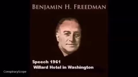 BENJAMIN FREEDMAN SPEECH - 1961 (BEST SPEECH ON MIDDLE EAST EVER).