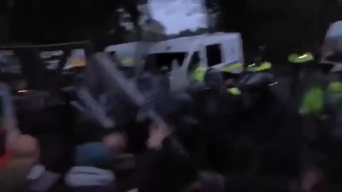 Irish Cops Pepper Spraying Locals Opposing Migrant Plantation Centers