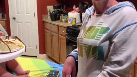 Grandma's Unsuspecting Birthday Cake Smash