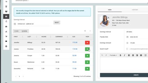 Earnings & Payslip Dates