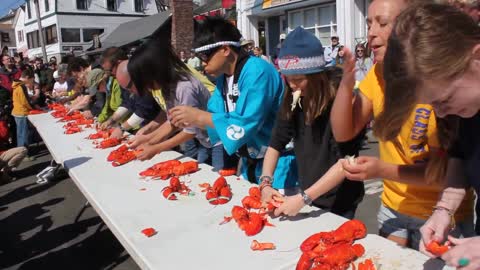 Lobster eating contest