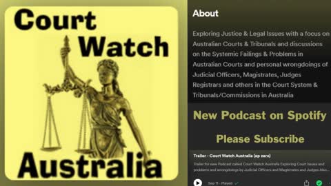 Court Watch Australia (Podcast Trailer ep - zero)