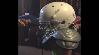 Kid Gets Crash Course In Football Safety