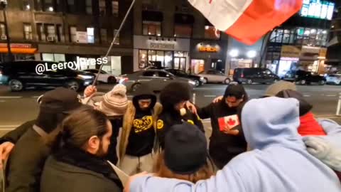 Happening Now in front of the Canadian consulate in NYC