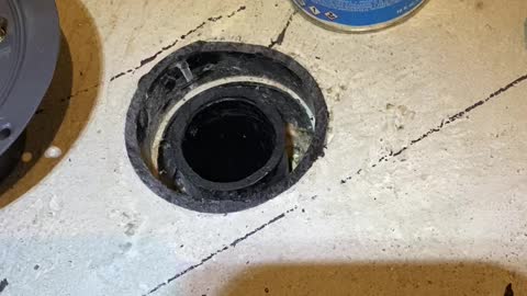 Using abs cement to glue drain in