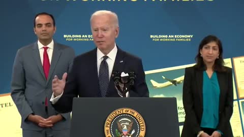 Joe Biden claims that airlines charging a fee for extra leg room is racist.
