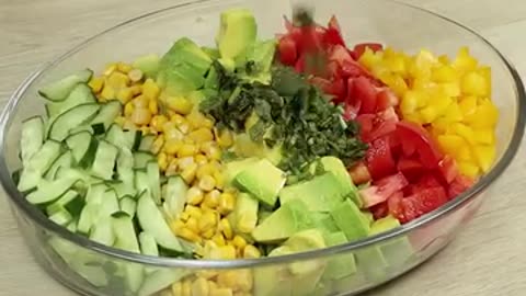 Natural healthy and delicious avocado salad, everyone asks me for the recipe!