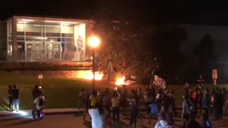 RIOT SEASON - Violent BLM Protestors Light Police Station on Fire in South Carolina