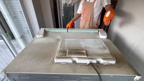 Cleaning a house full of trash
