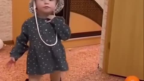 LITTLE GIRL WEARING HIGH HILL READY FOR PARTY.mp4