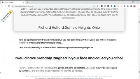 Lottery Defeater Software/ $93.55