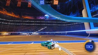 Simple Hoops Aerial In Rocket League