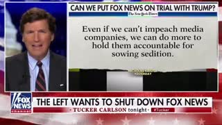Tucker Takes Aim at Competitors Who Want Him Off the Air