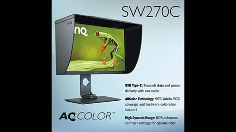 Review: BenQ SW270C PhotoVue 27 Inch QHD 1440P IPS Photo Editing Monitor HDR, 99% Adobe RGB,...