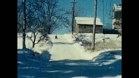 Sledding on Bryant St! Winter 1960 - Athol, MA