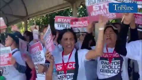 Quiboloy's supporters create noise at Senate