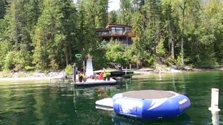 Speed Boating on Christina Lake!