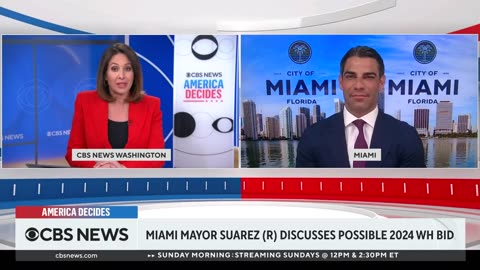 Miami Mayor Francis Suarez Considers 2024 Presidential Bid, Citing Need for Change in Biden's Americ