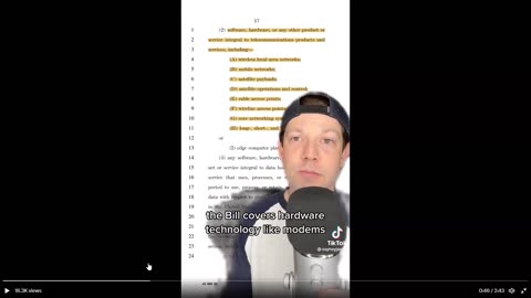 EXTREME POLICE STATE CENSORSHIP TO BE ESTABLISHED IN THE U.S. WITH THE TIK TOK BAN BILL S686
