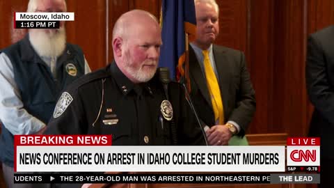 Police hold news conference after arresting suspect for Idaho college killings