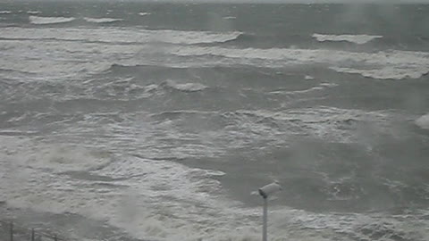 Winter storm on the Baltic sea