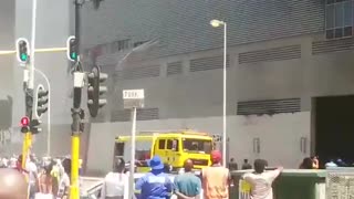 Fire breaks out in building in Durban city centre