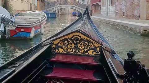 Gondola ride in Venice
