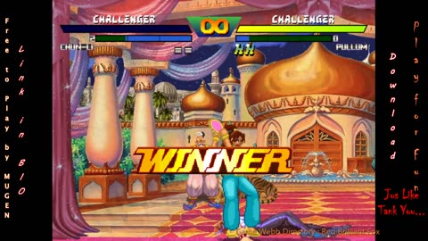 Chun Li vs Pullum - Street Fighter EX Hard Battle | MUGEN Game