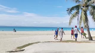 Beautiful White Sand Beach in the Philippines