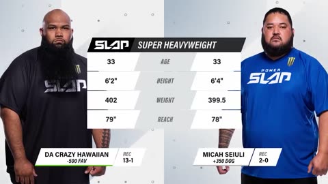 Da Crazy Hawaiian vs Micah seiuli | super slap fighting championship