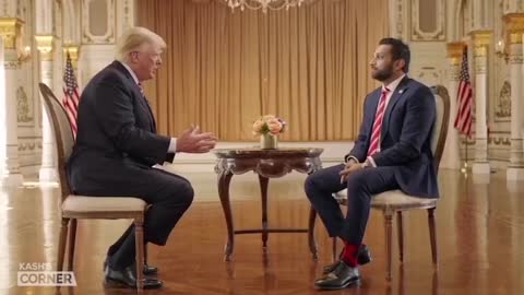 Kash Patel intervies Donald Trump