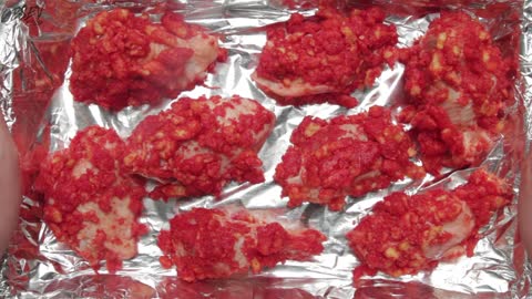 How to Make Flamin' Hot Cheetos Buffalo Wings - Full Step-By-Step Video Recipe