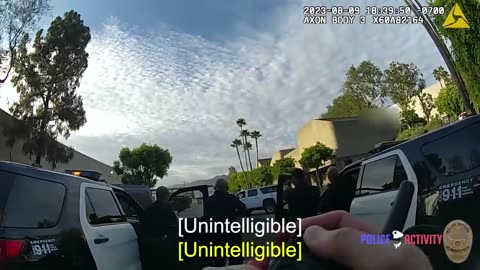 LAPD Cops Unleash a Barrage of Bullets on Suspect Who Rammed Multiple Police Cars