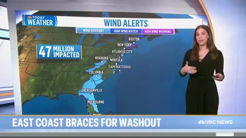 East Coast braces for washout with flood alerts in every state
