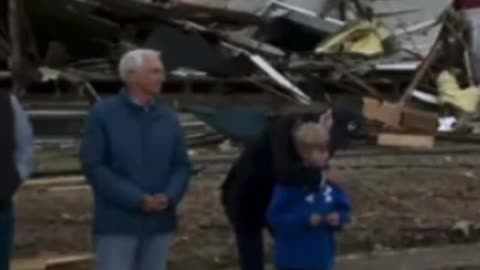 Biden Violates Kids Space In Tornado Hit Kentucky