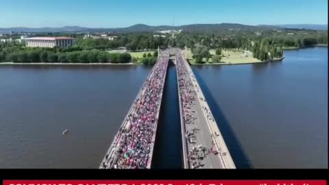 Uriaș protest în Canberra, capitala Australiei