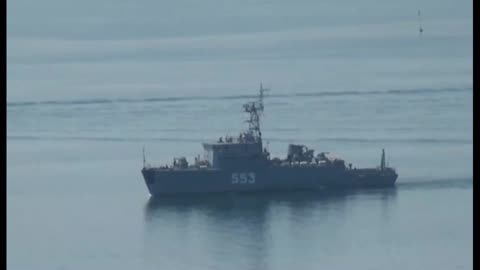 Footage of the exit of Russian Pacific Fleet ships as part of a surprise check