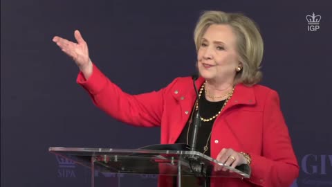 BREAKING: Hillary Clinton interrupted by three different protesters at Columbia University.