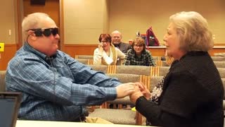 Blind man sees wife for the first time in a decade - here's how