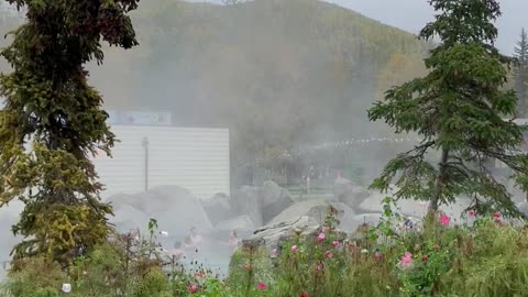 Chena Hot Springs in Fairbanks, Alaska in September 2023