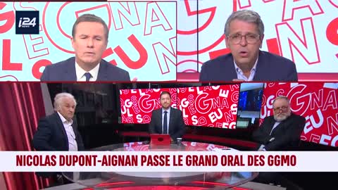 Qualifié d’extrême-droite par Darmon Michael, Nicolas Dupont-Aignan menace de quitter le plateau