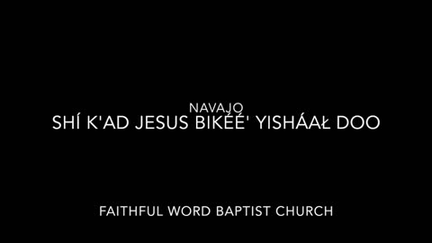 Shí K'ad Jesus Bikéé' Yisháał Doo (Navajo - I Have Decided) | sanderson1611 Channel Revival 2017