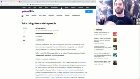 Yahoo Article Tells Black People To Rob White People