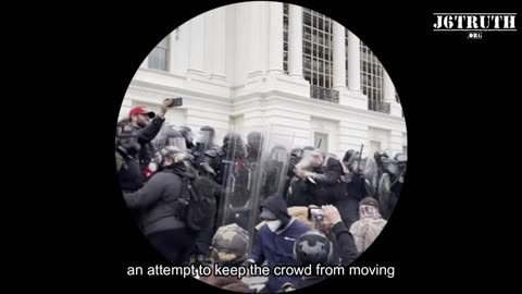 Metropolitan Police Officers Clubs Protester in the Head During Capitol Riot