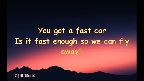 Luke Combs - Fast Car (Lyrics)