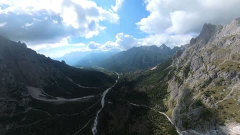 Wingsuit Base Jumping in the Dolomites