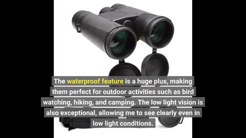 Read Ratings: 20x50 High Powered Binoculars for Adults, Premium Waterproof Compact Binoculars w...