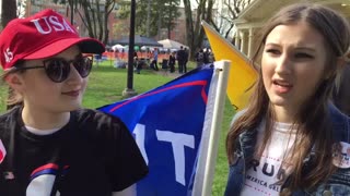 April 2 2017 Vancouver WA 3 interview about Antifa at the rally