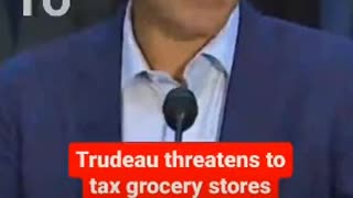 So now Trudeau is threatening our food supply!!