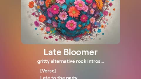 Late Bloomer (AI Song)